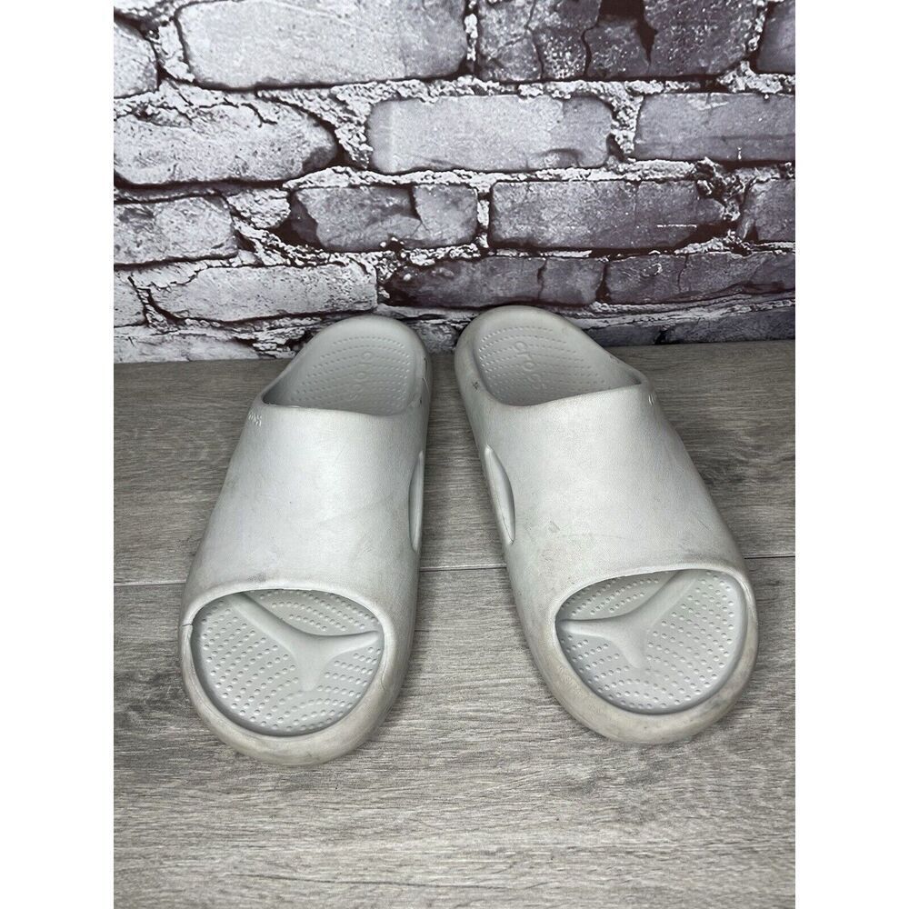 Crocs Mellow Recovery Grey Bone Slides Sandals Sl… - image 2